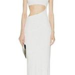Auteur Clem Cutout Dress in White Large New Womens Long Maxi Gown Photo 0