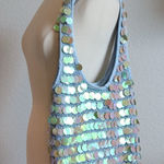 Source Unknown ‼️SOLD‼️ VINTAGE | 90s-Y2K Iridescent Sequin Large Tote Bag Photo 0