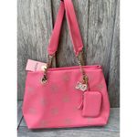 Juicy Couture  | Pink Rhinestone Logo Shoulder Bag w/ Charm & Coin Pouch Photo 1