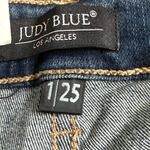 Judy Blue  Skinny Fit Denim Jeans Women's 1/25 Shark Bite Hem Mid Rise Distressed Photo 6