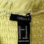 Forever 21 Forever‎ 21 Womens Tube Top Dress Tiered Size Medium Yellow Stretch Blend New Photo 5