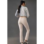 NWT Mother Insider Crop Step Fray in Cream Puffs Ivory Stretch Jeans 31 Photo 2