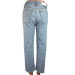 RE/DONE Blue Light Wash High Rise Ankle Denim Straight Leg Jeans Size 28 Photo 2
