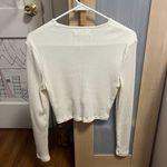 Oak + Fort Ribbed Long Sleeve Crop Top Photo 1