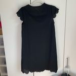 SheIn ⭐️ Black Keyhole neck scallop trim tunic dress SZ xs Photo 7