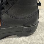 Diesel adidas Nizza Trek Sneakers Women's Size 7 Black Rose Gold Platform Leather Photo 4