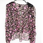Misa Rosie Top in Rosetta Fleur Floral Chiffon Lace Size Small Photo 5