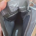 JustFab size 8 dark gray Magnolia Lace-Up patent leather Bootie chunky heel Photo 2