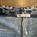 ZARA  blue mesh denim pants NWOT 80$ M boho spring western y2k Photo 6