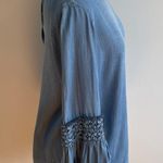 Altar'd State Altar’d State Denim Boho Bell Sleeve Top- Size Medium Photo 2