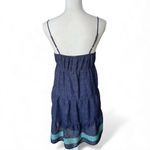 Vintage Y2K blue floral mini dress cottagecore boho farmcore western medium Photo 4