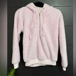 Garage  Half Zip Soft Pink Hoodie Sweatshirt Sherpa Women’s Sz S Vintage GUC Photo 0
