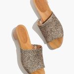 Madewell The Evelyn Slide Wood Clog Slides in Spotted Calf Hair New Size 6.5 Photo 13