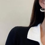 s925 silver needle special love pearl earrings 2021 new trendy niche design earrings for women summer style Photo 2