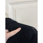 Tahari 100% Extra Fine Merino Wool Black Open Front Cardigan Size XS Cozy Photo 6