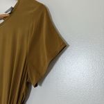A New Day  Brown Midi Dress Lightweight Cutout asymmetrical Hem Tie Back Size M Photo 10