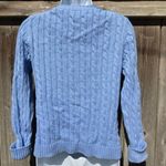 L.L.Bean  pastel blue cable knit cardigan Photo 1