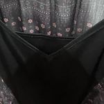 Fire Los Angeles Black boho paisley print sheer overlay dress size small Photo 6