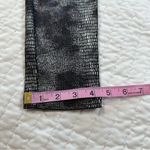 Jennifer Lopez Black and Sliver Snakeskin Pattern MidRise Knit Leggings Jegging Photo 7