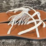 Capana White Crochet Flip Flops Size 12 NWOT Photo 3
