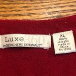 Luxe 360 by Designers Originals Red Sweater XL Photo 4