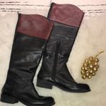 BCBGeneration  Malino Black burgundy‎ leather boots women’s 6.5 Photo 1