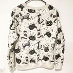LA Soul  Size Small Cat All Over Print Crewneck Pullover Sweatshirt NEW Photo 5
