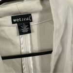 Wet Seal  White Blazer with Shawl‎ Lapels and Ruched Sleeves Photo 2