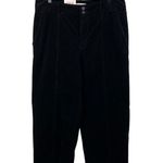 Knox Rose NEW Women's High Rise Wide Leg Corduroy Pants Coton Black Size 14 Photo 1