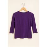 Jones New York Purple Knit Top Size S Photo 1