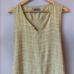 Flax  Linen Yellow Gingham Dress Photo 3