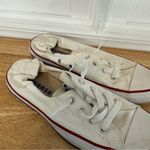 Converse White Scrunch Back Sneakers Size 9 Photo 3