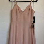 Lulus NWT  Mesh Lace Maxi Dress in Blush Pink Photo 4