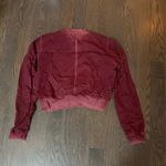 Cotton Citizen  NWOT Burgundy Cropped Sweatshirt Photo 5