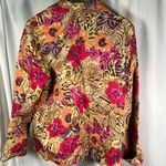 Laura Ashley Vintage 90's  Floral Jacket Silk Cotton Button Down Womens‎ Medium Photo 10