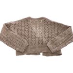 Victoria's Secret Cardigan Womens Small Pink Cropped Tie Front Open Knit Bolero Photo 1