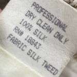 7th Avenue West Woven Silk Blazer60s Jacket Chevron Print Womens Size Medium Photo 5