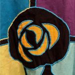 Fashion Bug Vintage  Size 2X Cotton Flax Blend Colorblock Geometric Blazer Jacket Photo 6