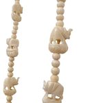 Vintage Hand Carved Elephant Necklace Photo 2