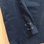 Dalia Dress Pants Size 14W Solid Black Embellished Cuff Rayon Nylon Pull On Photo 3