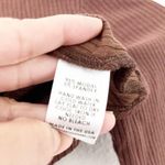 Stillwater Rib Cross Crop Top in Chocolate Photo 5