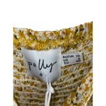 Oh Polly Princess Polly Floral Mini Dress Tie Front Flutter Sleeve Smocked Yellow‎ Size 6 Photo 3