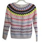 Crewcuts by‎ J.Crew Fair Isle Pullover Sweater Wool Blend Girls Size 14 Pink Photo 0
