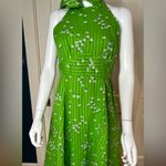 Vintage 70’s Lanz Original Maxi Dress, Kelly Green & White, Vintage Sz 13 Photo 2