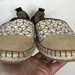 Cole Haan  Size 7.5 Marli Espadrille Leather Canvas D'Orsay Jute Cap-toe Shoes Photo 9