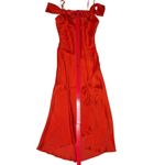 I.N. San Francisco I.N.‎ San Francisco Y2K Off Shoulder Bias Cut Slip Dress M Cowl Neck Midi Fairy Photo 8