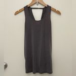 Athleta Essence Charcoal Tie Back Split Back Open Back Criss Cross Tank size XS Photo 2