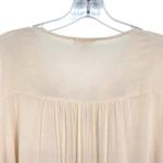 Oddy Embroidered Cream Boho Peasant Top Photo 9