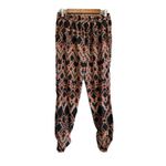 Charlotte Russe  Womens Geometric Print Jogger Pants Black Coral Size L Photo 6