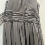 Monique Lhuillier Bridesmaids Grey Daniela Gown Size 4 US $270 Photo 5